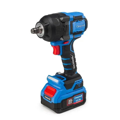 Гайковерт ударный аккумуляторный СверлоВ SV-IW1100 (1/2", 20В, 2*4 А*ч, 1100 Нм)