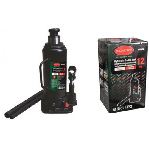 Домкрат бутылочный с клапаном Rock Force RF-T91204 (12т)