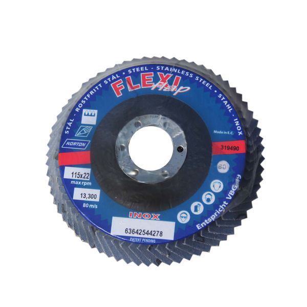Лепестковый диск Norton 66261180891, NorZon FLEXI Flap TR, 50 мм, P80