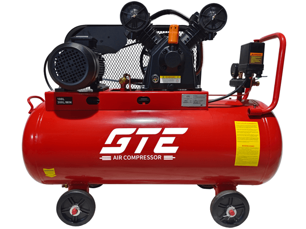 Компрессор поршневой ременной GTE MR4100300A (380 В, 300 л/мин, ресивер-100 л)