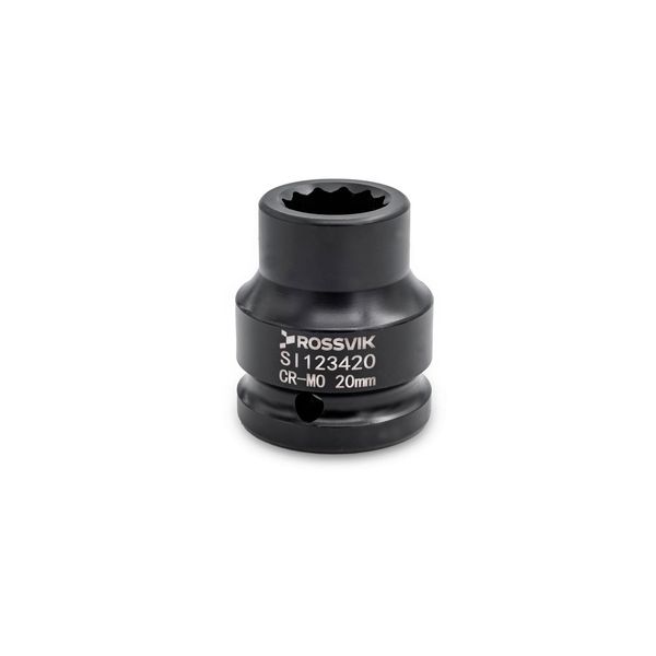 Головка торцевая ударная 12-гранная ROSSVIK SI123420 (3/4", 20 мм)