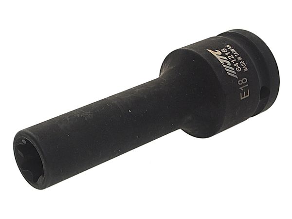 Головка торцевая ударная глубокая JTC-641218 (3/4", TORX, E18, L=110 мм)