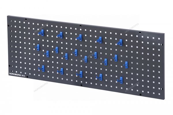 Панель перфорированная NORDBERG S12 (1200x450 мм, с набором крюков)