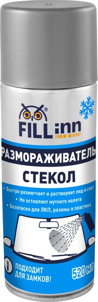 Размораживатель стекол FL091 , 520 мл (аэрозоль)