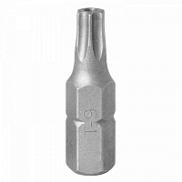 Вставка (бита) торцевая 1/4", TORX, T9, L = 25, с отверстием KING TONY 102509U