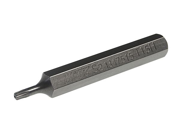 Бита TORX удлиненная JTC-1347515 (Т15х75 мм, 10 мм, S2)