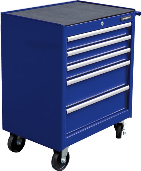 Тележка инструментальная для автосервиса СТАНКОИМПОРТ BTD-271051CIS blu (5 ящиков, синий цвет)