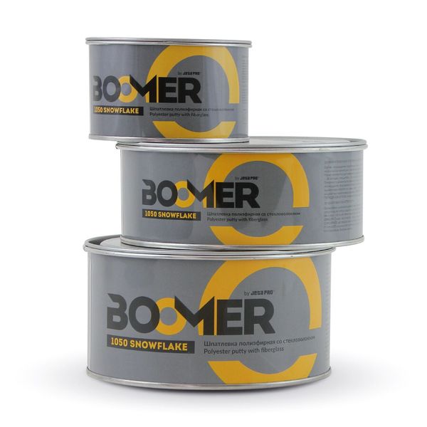 Шпатлевка полиэфирная конструкционная со стекловолокном + отвердитель SNOWFLAKE Boomer 1050