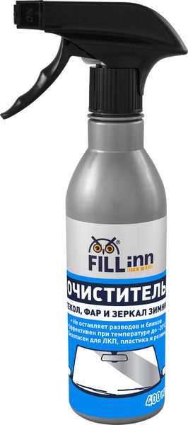 Очиститель стекол, фар и зеркал зимний (спрей) FL049, 400 мл