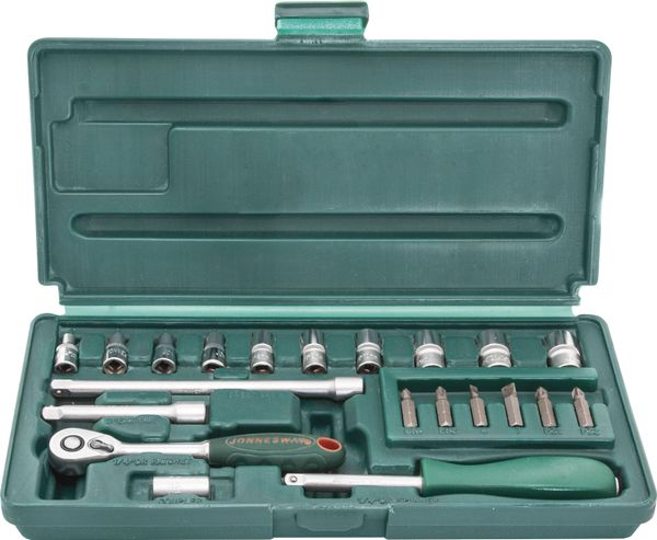 Набор головок торцевых S04H2721S, 1/4"DR, 4-13 мм, 21 предмет