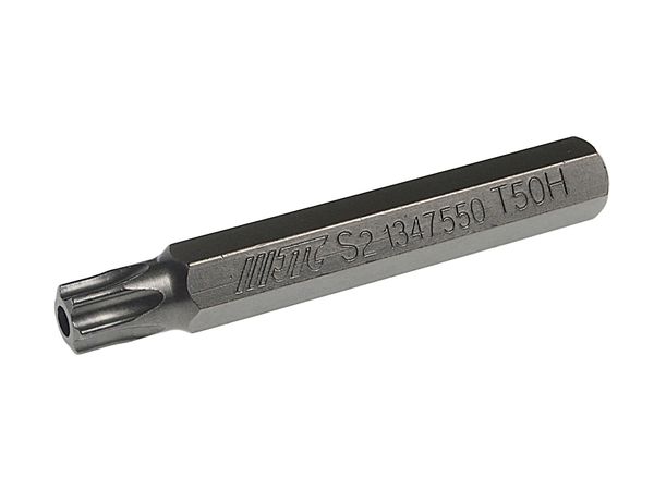 Бита TORX удлиненная JTC-1347550 (Т50Hх75 мм, 10 мм, S2)