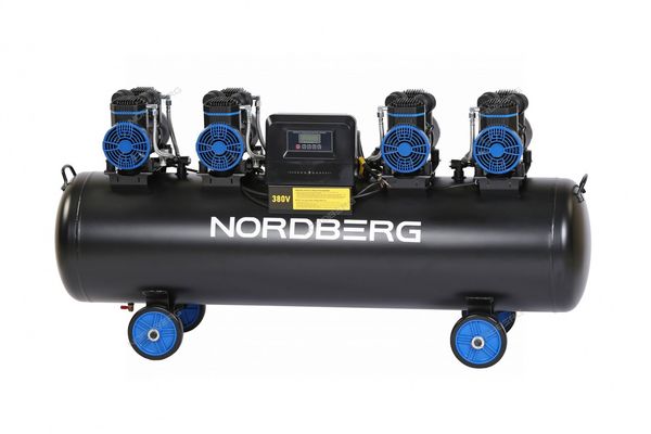 Компрессор безмасляный NORDBERG NCEO200/1000 (380 В, ресивер 200 л, 1000 л/мин)