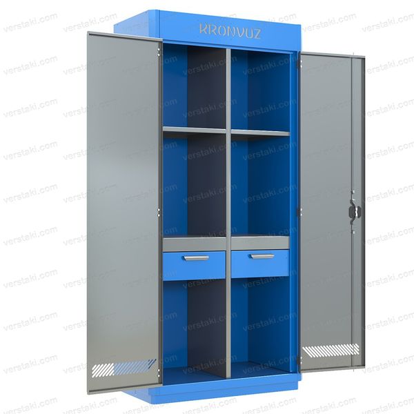 Металлический шкаф для инструмента KronVuz Box 1242-01 (RAL 5005/7012)