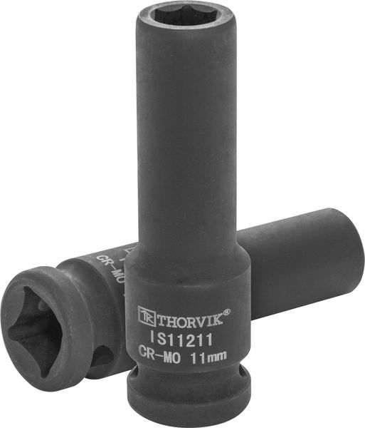 Головка торцевая ударная глубокая 1/2"DR, 11 мм Thorvik IS11211