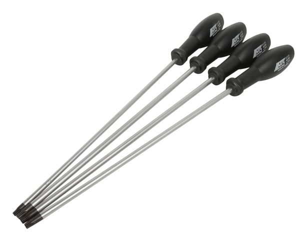 Набор отверток TORX удлиненных JTC-5115 (T20х250 мм-Т30х250 мм, 4 предмета)
