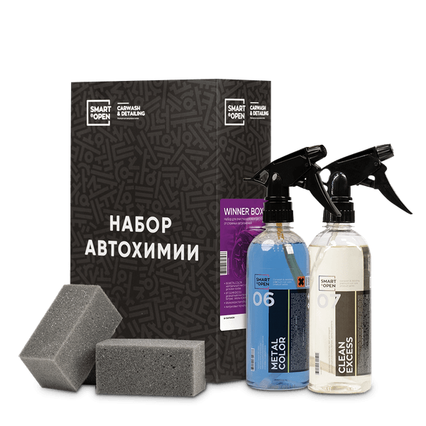 Набор для очистки кузова и дисков от сложных загрязнений Smart Open 15WINBU, SMART WINNER BOX