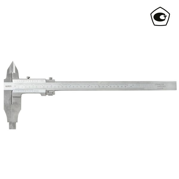 ASIMETO 302-20-0 Штангенциркуль нониусный тип 2; 0,02 мм, 0-500 мм
