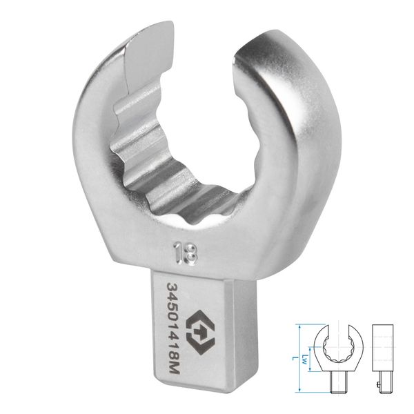 Насадка разрезная серии FIT KING TONY 34501418M (18 мм, 9х12 мм)