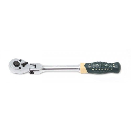 Трещотка реверсивная шарнирная с резиновой ручкой 3/8'' Rock Force RF-802318