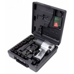Пневмогайковерт ударный с набором ударных головок Rock Force RF-825410K12