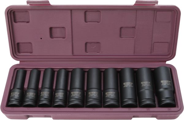 Набор головок торцевых ударных глубоких Thorvik S23S2110S (1/2"DR, 10-24 мм, 10 предметов Thorvik)