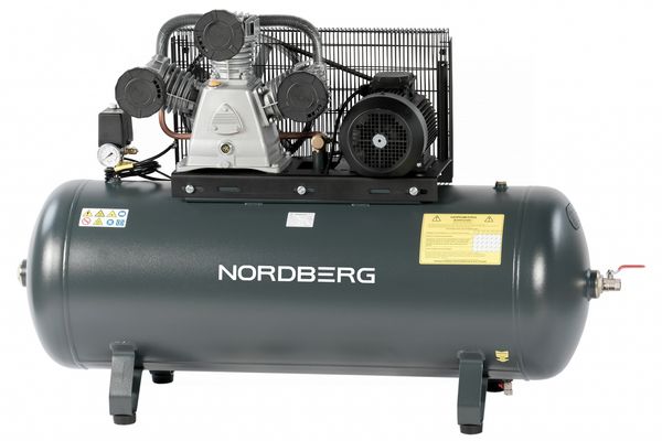 Компрессор поршневой с ременной передачей NORDBERG NCP300/950 (380В, ресив. 270л, 950л/мин)