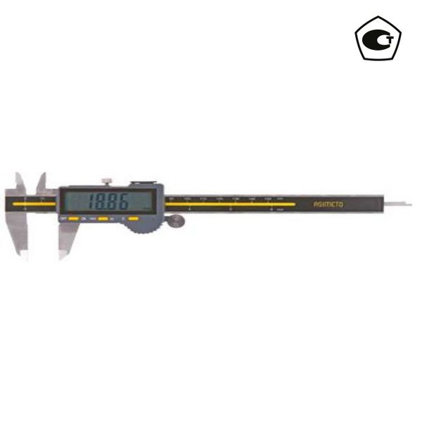 ASIMETO 306-08-4 Штангенциркуль цифровой 0.01мм, 0-200мм, с разъёмом для вывода данных