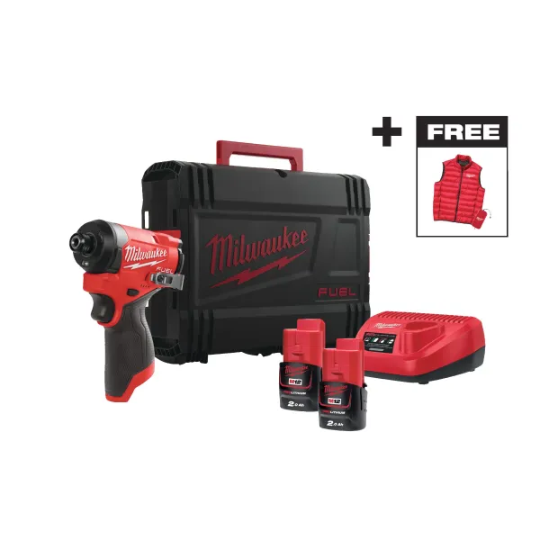 Аккумуляторный субкомпактный импульсный винтоверт Milwaukee M12 FID2MC-202X FUEL (Арт. 4933499462)