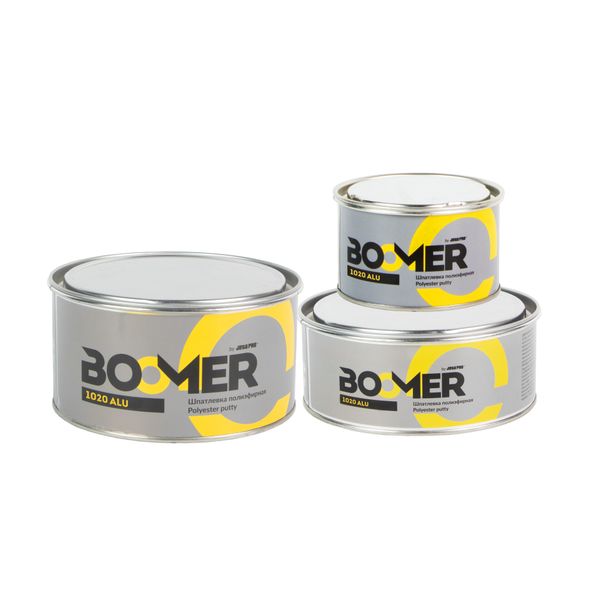 Шпатлёвка с алюминиевым наполнителем 1020 ALU Boomer