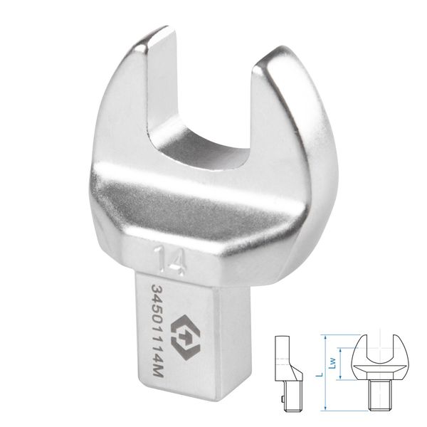 Насадка рожковая серии FIT KING TONY 34501114M (14 мм, 9х12 мм)
