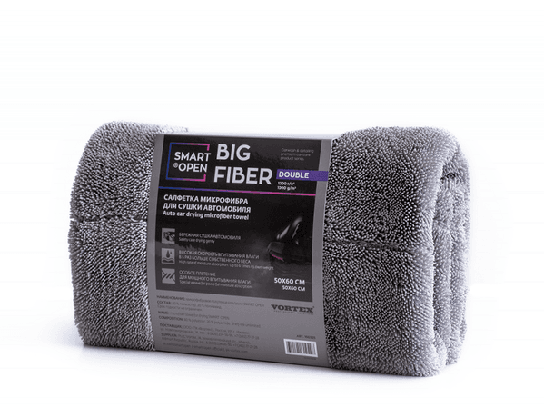 Салфетка микрофибра для сушки автомобиля SmartOpen Big Fiber Double