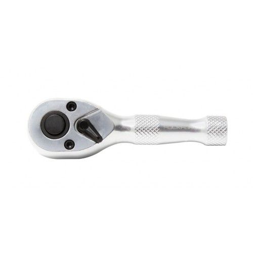 Трещотка реверсивная короткая с накаткой 3/8'' Rock Force RF-802326