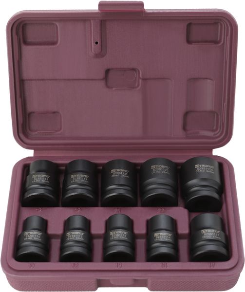 Набор головок торцевых ударных Thorvik S23S1110S (1/2"DR, 10-24 мм, 10 предметов)