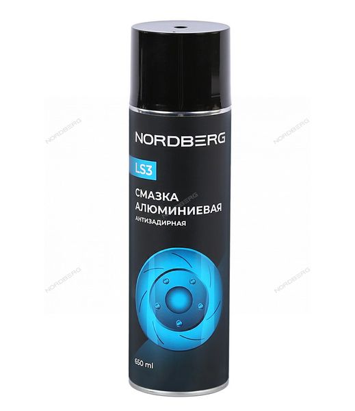 Смазка алюминиевая антизадирная LS3 NORDBERG LS3-650 (аэрозоль, 650 мл)