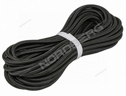 Шланг топливный резиновый в оплетке 4мм бухта 15м NORDBERG H0409NBR-BR_15