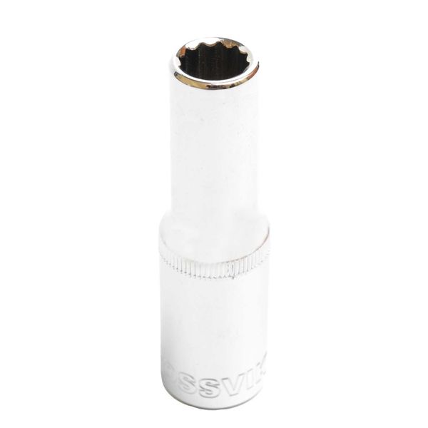Головка торцевая глубокая 12-гранная ROSSVIK SD121211 (1/2", 11 мм)
