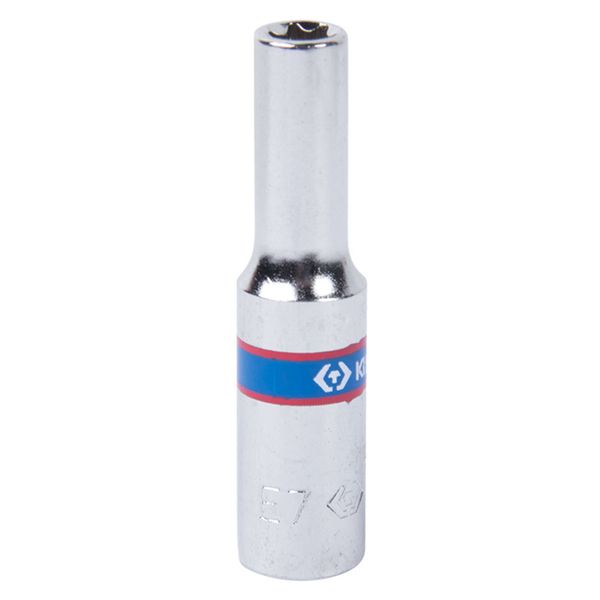 Головка торцевая TORX Е-стандарт 1/4", E7, L = 50 мм KING TONY 227507M