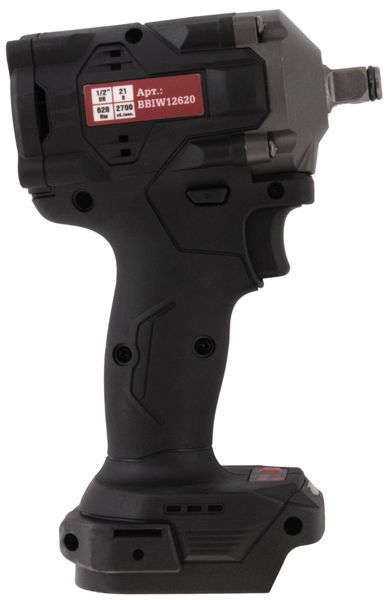 Гайковерт ударный аккумуляторный бесщеточный Thorvik BBIW12620DNB (1/2"DR, 21В, 620 Нм, без АКБ и З/У)