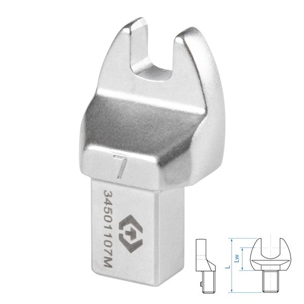 Насадка рожковая серии FIT KING TONY 34501107M (7 мм, 9х12 мм)