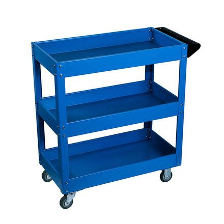 GARWIN INDUSTRIAL 001060-5015 Тележка с тремя открытыми полками, синяя