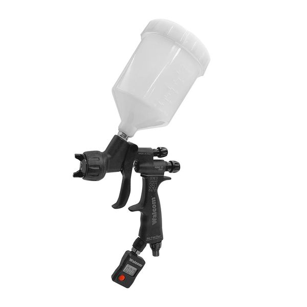 Краскопульт 9630EC CARBONIO EVO HALO/HTE CLEAR, верхний бачок, пластик