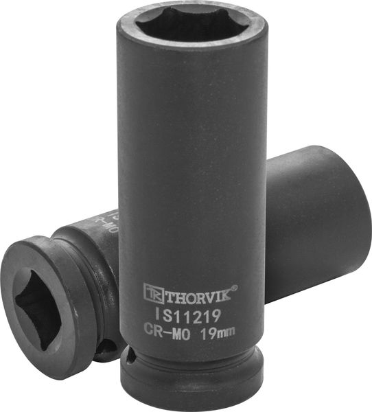 Головка торцевая ударная глубокая 1/2"DR, 19 мм Thorvik IS11219