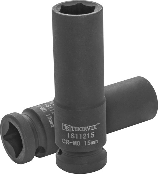 Головка торцевая ударная глубокая 1/2"DR, 15 мм Thorvik IS11215