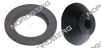 Комплект конус + шайба для малых грузовиков 40 мм NORDBERG TB-P-0300015+TB-P-0200010