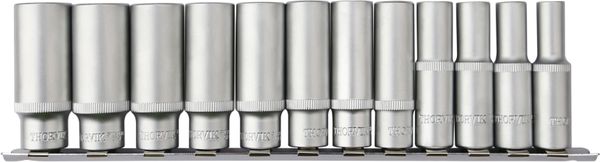 Набор головок торцевых глубоких Thorvik S12S2112SM (3/8"DR на держателе, 8-19 мм, 12 предметов)