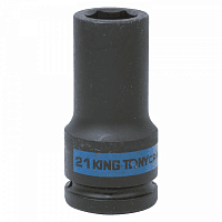 Головка торцевая ударная глубокая шестигранная 3/4", 21 мм KING TONY 643521M