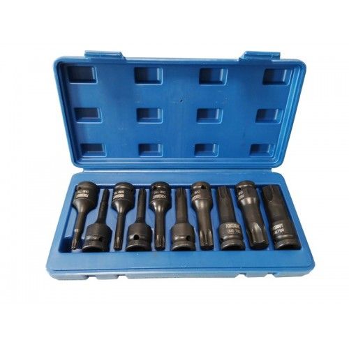 Набор головок-бит TORX ударных 10пр в кейсе FORCEKRAFT FK-41013MPB