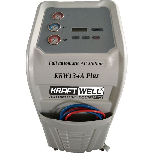 KraftWell KRW134A Plus автоматическая станция для заправки автомобильных кондиционеров