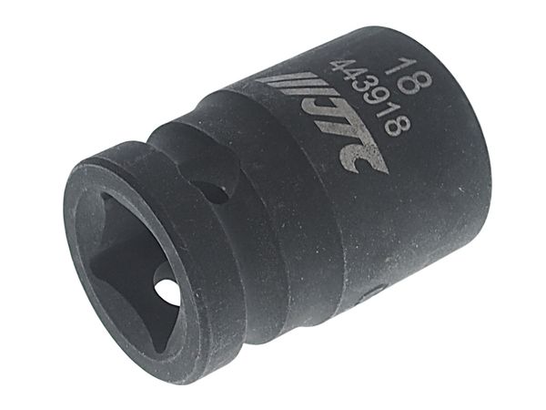 Головка торцевая 12-ти гранная ударная JTC-443918 (1/2", 18 мм, L=38 мм)