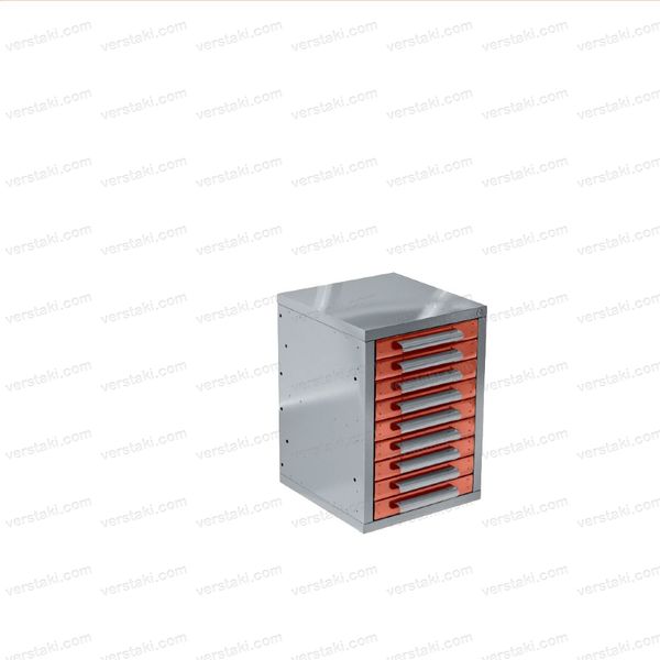 Тумба инструментальная Гефест ТВС-3 (RAL 7012/3002)